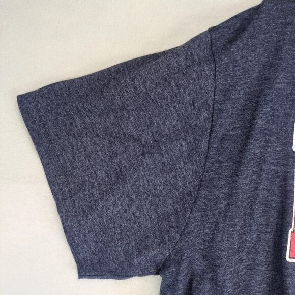 New England Patriots Football Men's XXL T-Shirt NFL Team Apparel Navy Short Slv - Picture 9 of 10